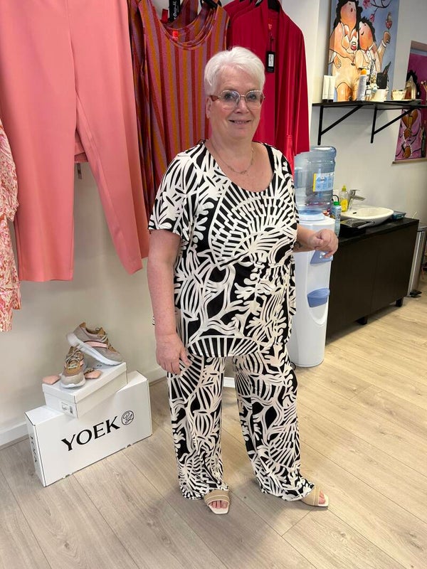 Anvito recto print broek