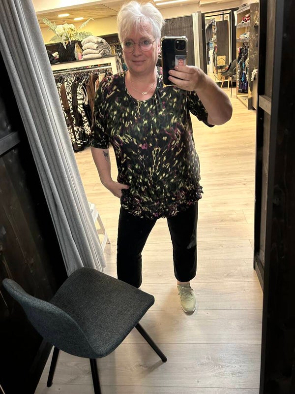 Only M 22371 Shirt KM elastiekje Force Jungle