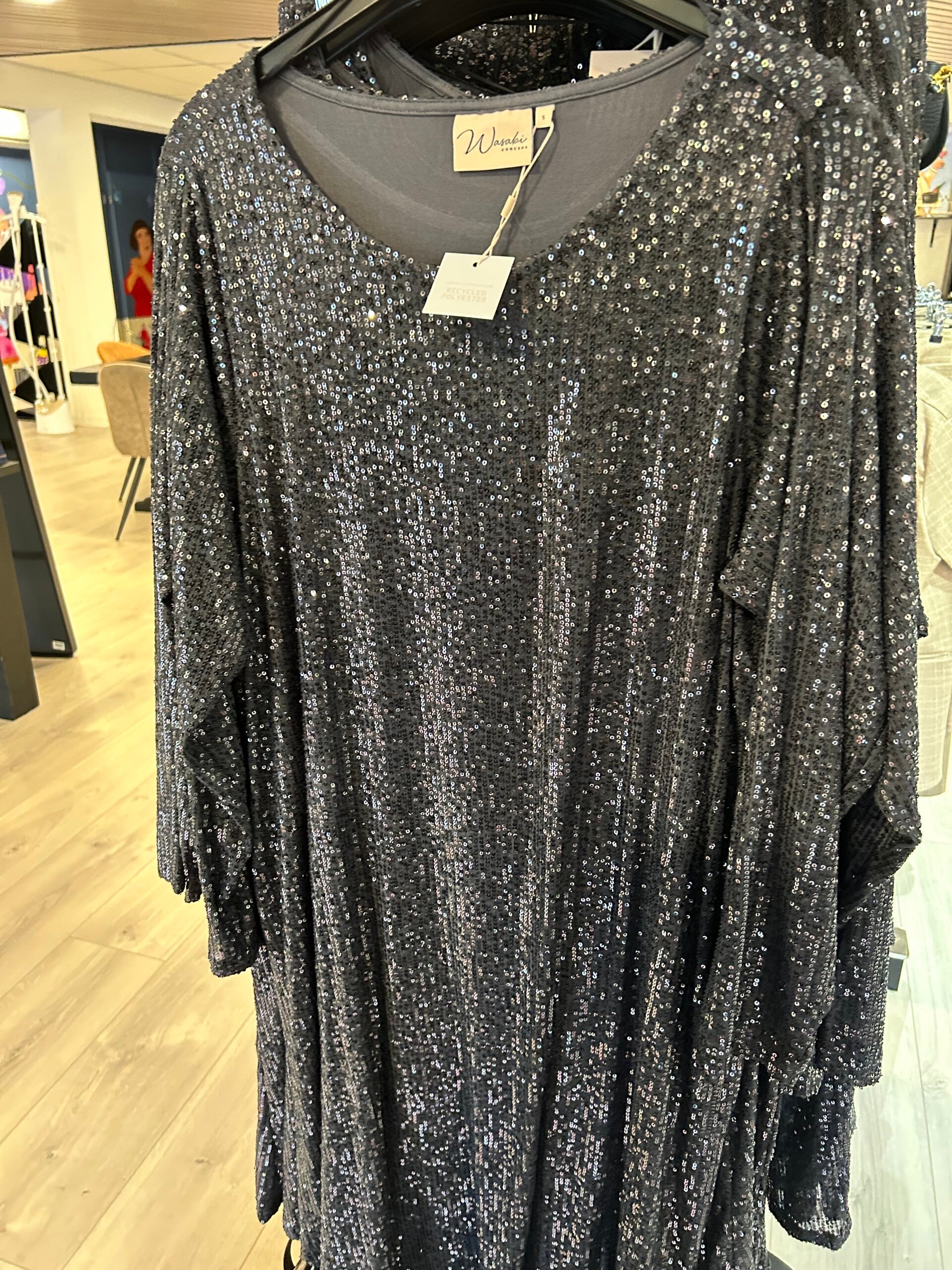 Wasabi dress Glitter