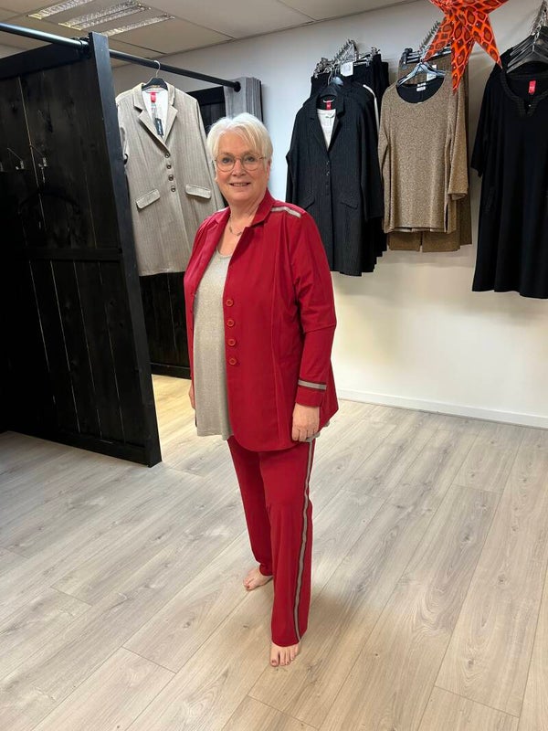 Only M Special - Rosso met Streep 037 broek