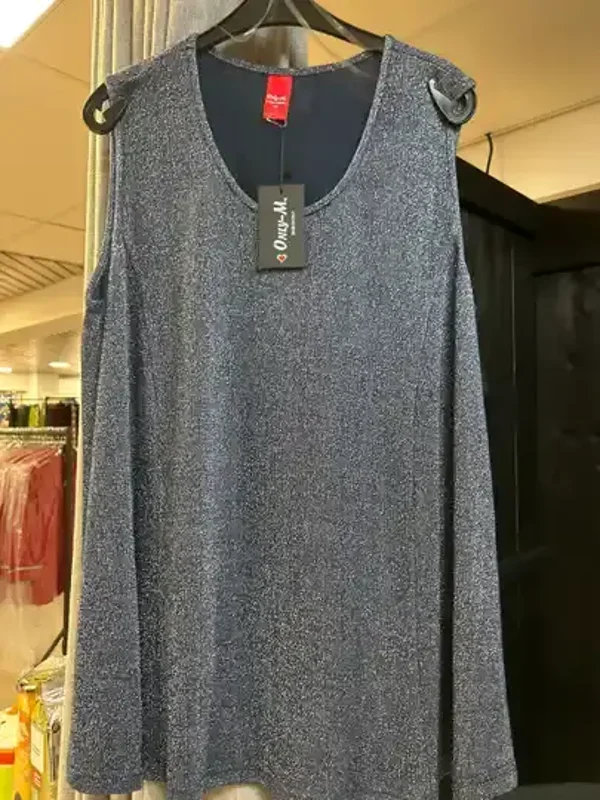 Only M top Glitter Blauw Special Made