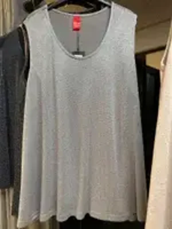 Only M glitter Top Zilver (grigio) Special Made