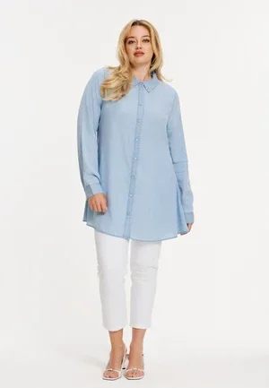 Yoek Blouse Indigo Lyocel