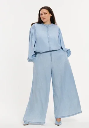 Yoek Broek indigo Lyocel