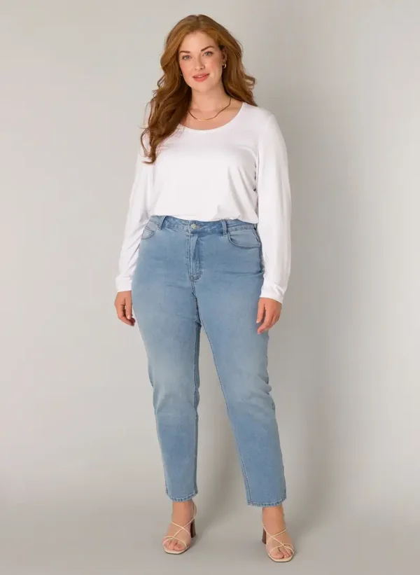 Base Level Curve Jeans Annelia light blue
