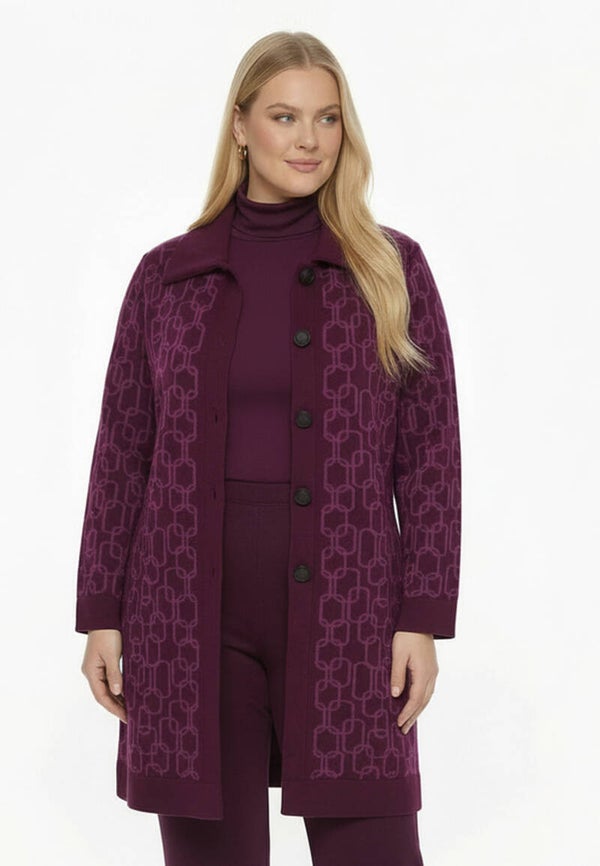 Yoek 38212 Vest Anelli Dark Red