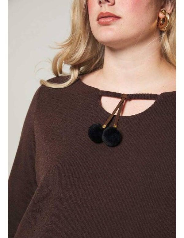 Anvito 5087  Mabel Sweater Bruin