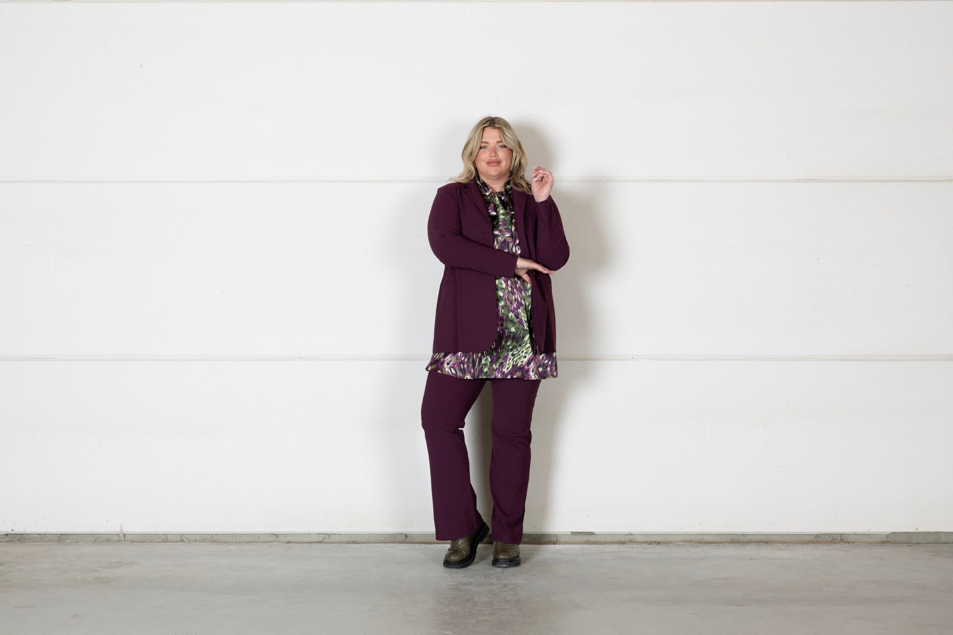 Only M 009 Blazer 4 knoops strong  Vino Rosso