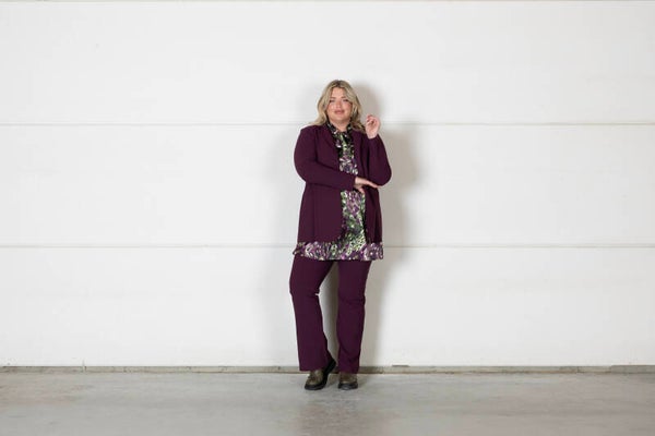 Only M 009 Blazer 4 knoops strong  Vino Rosso