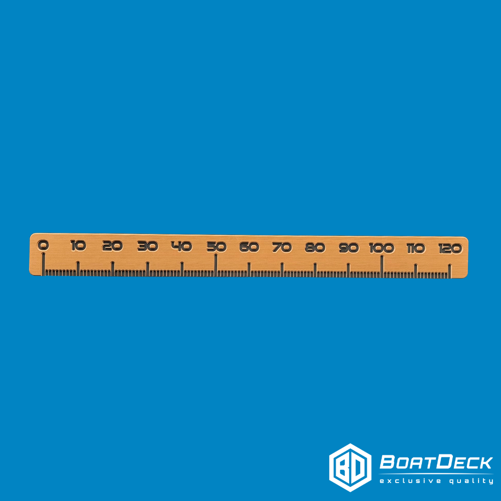 Vis Liniaal 120 cm - Bruin