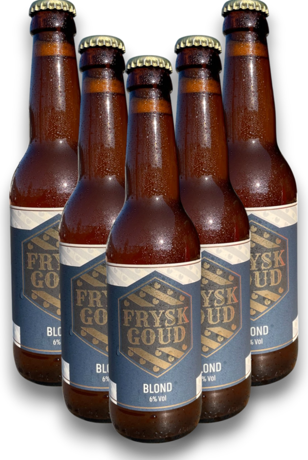Frysk Goud Blond 33cl 6%vol. Doos 12 stuks.