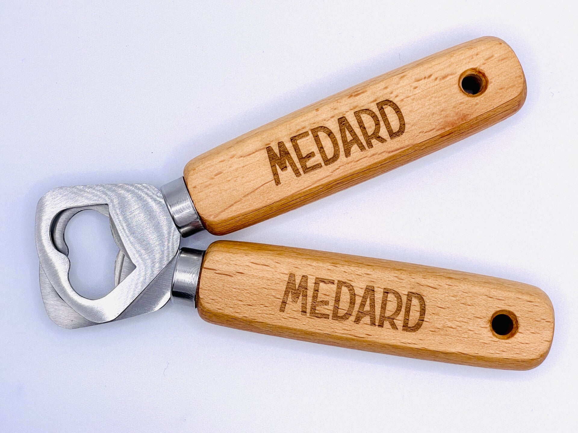 Flesopener met gravure