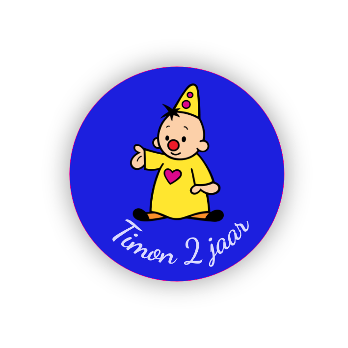 Sticker Bumba Blauw