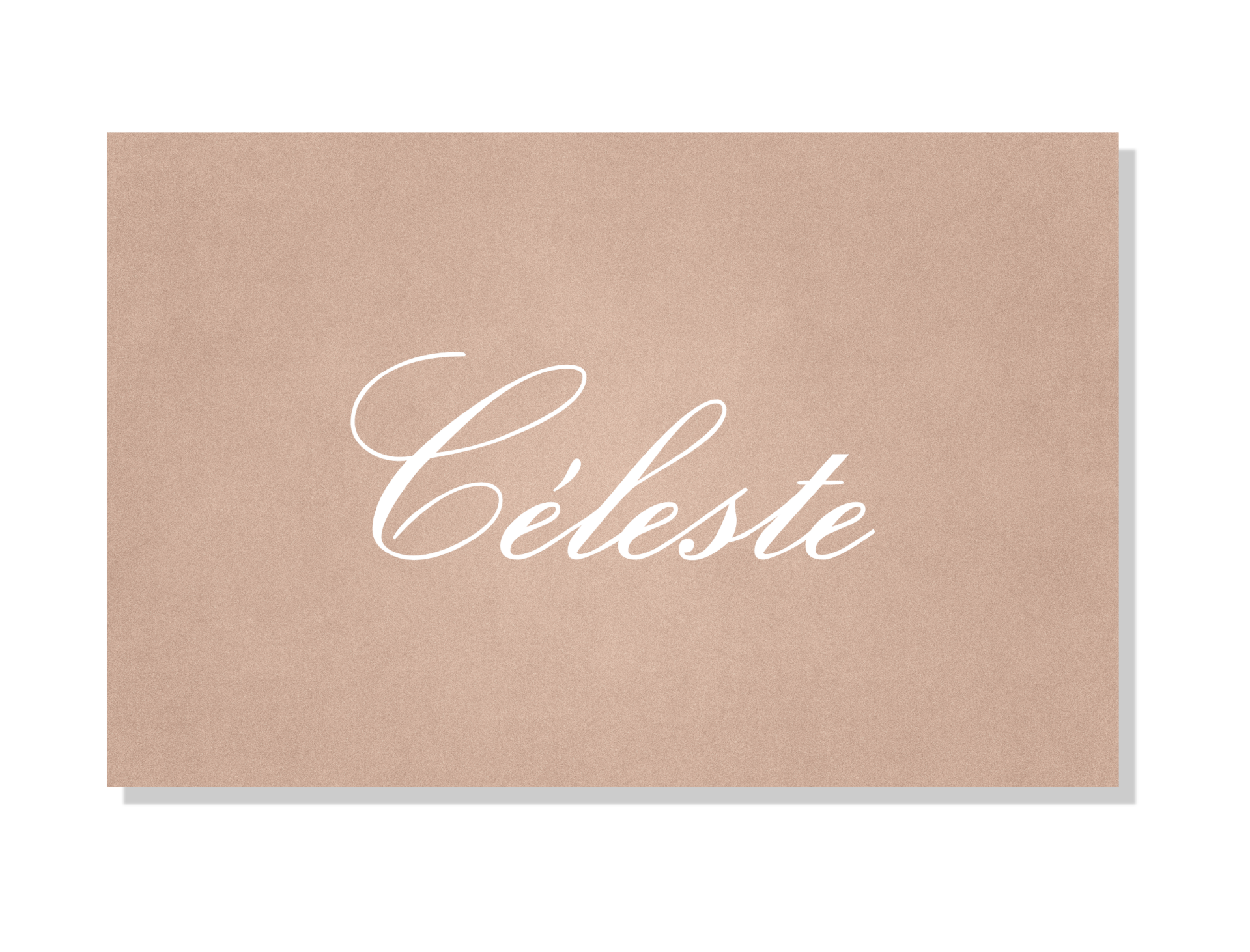 Klassiek geboortekaartje nude