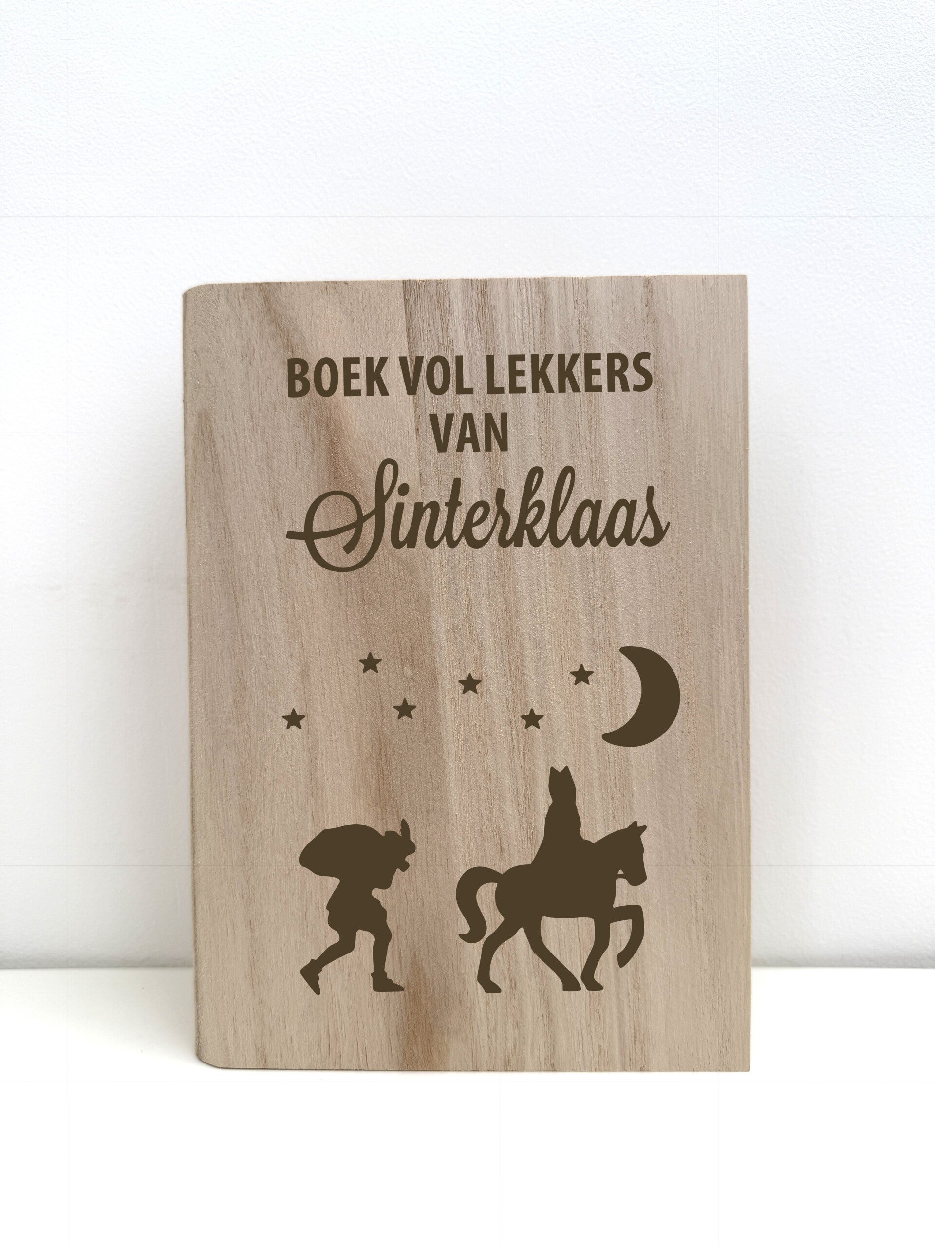 Houten Sintboek - Boek vol lekkers