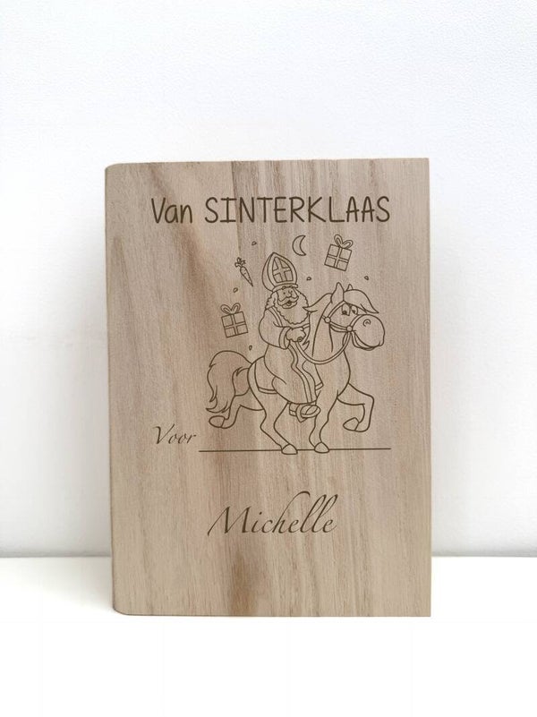 Houten Sintboek - Van Sinterklaas