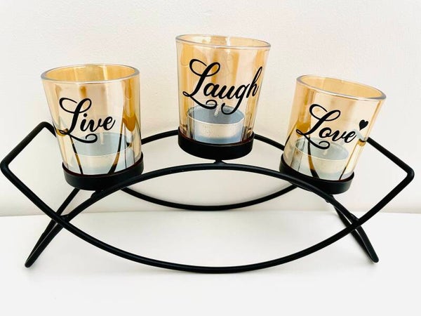 Theelichthouder metal