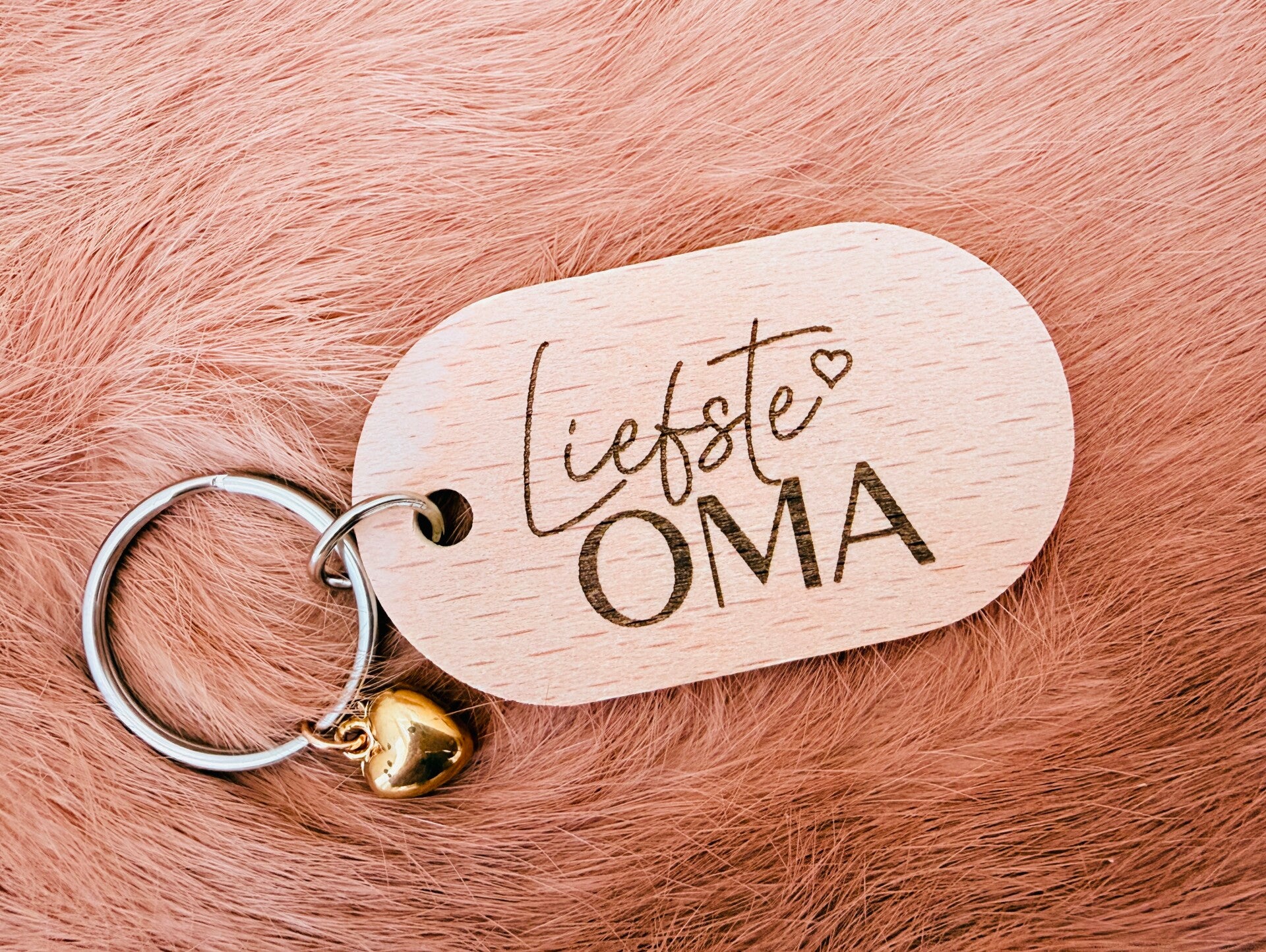 Sleutelhanger hout met gravure