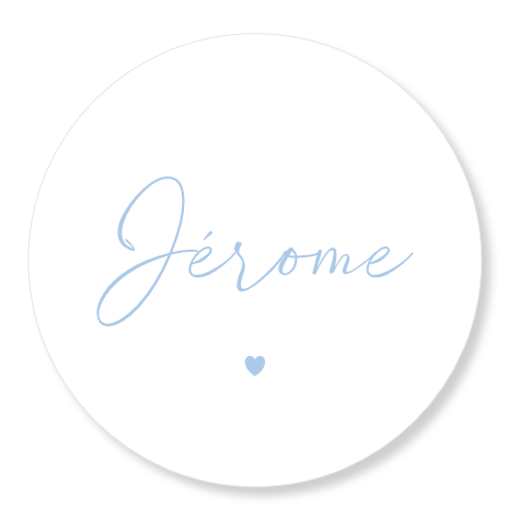 Ronde sticker Jérome
