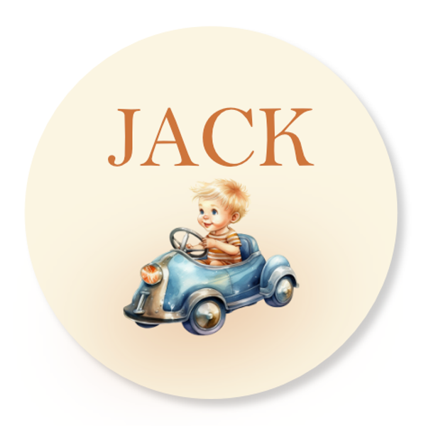 Ronde sticker Jack