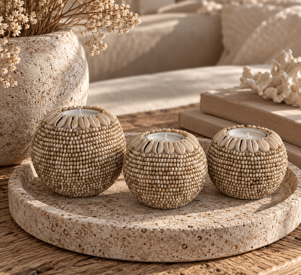 Waxinelichtjes beige