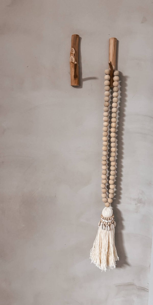 Ketting met kwast en schelpen