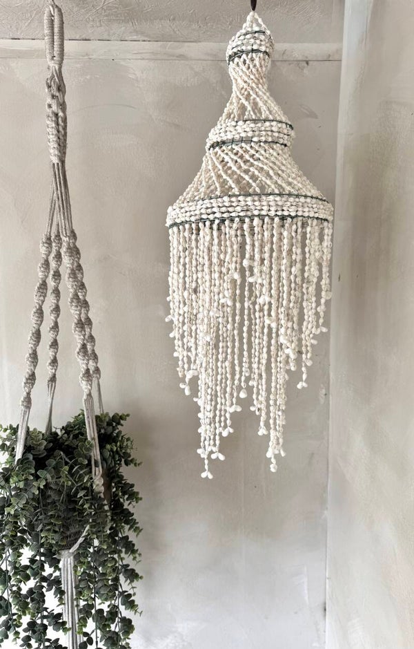 Schelpenlamp waterfall M