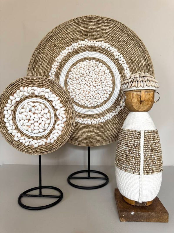 Schelpenstandaard beige