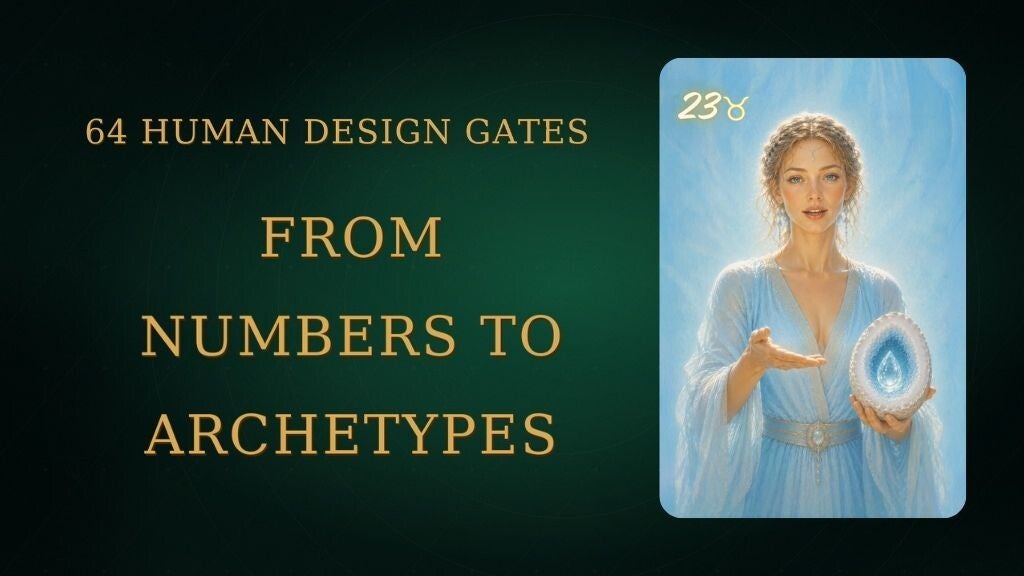 64 Archetypal Gates - Human Design Carddeck Oraclecarddeck by Dr. Beatrix Haslinger numbers