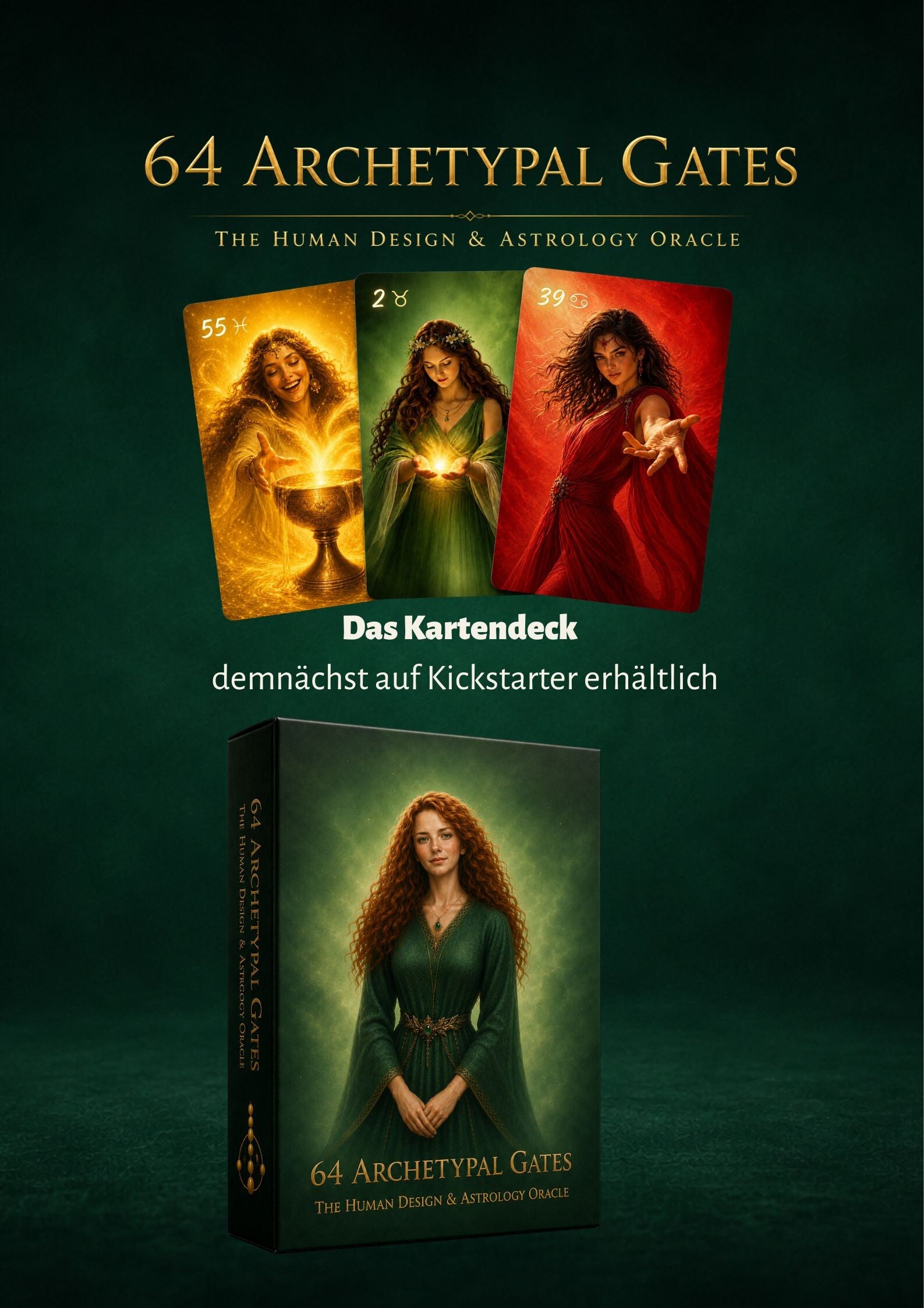 64 Tore in Bildern - Human Design intuitiv erleben - Kartendeck von Dr. Beatrix Haslinger - Tor 55 Tor 2 Tor 39