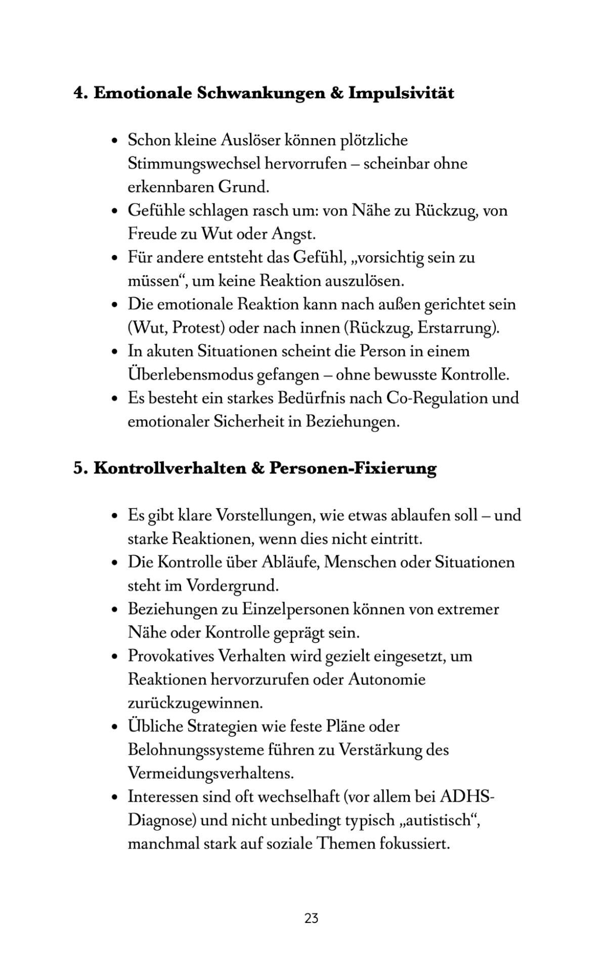 PDA Symptomliste - Merkmale PDA Profil - Auszug aus dem Buch PDA verstehen - 65 Soforthilfe Tools für hochsensible Kinder - auch bei ADHS und Autimus - Elyseah Verlag - Dr. Beatrix Haslinger  