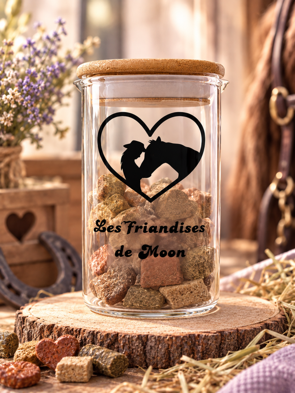 Pot à friandises personnalisé – Cheval