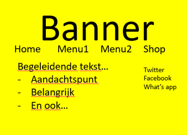 Eerste opzet