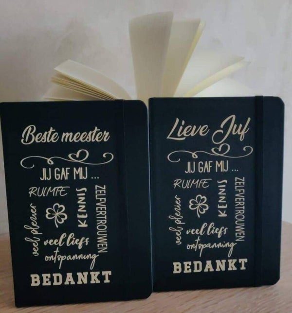 Notaboekjes met leuke tekst