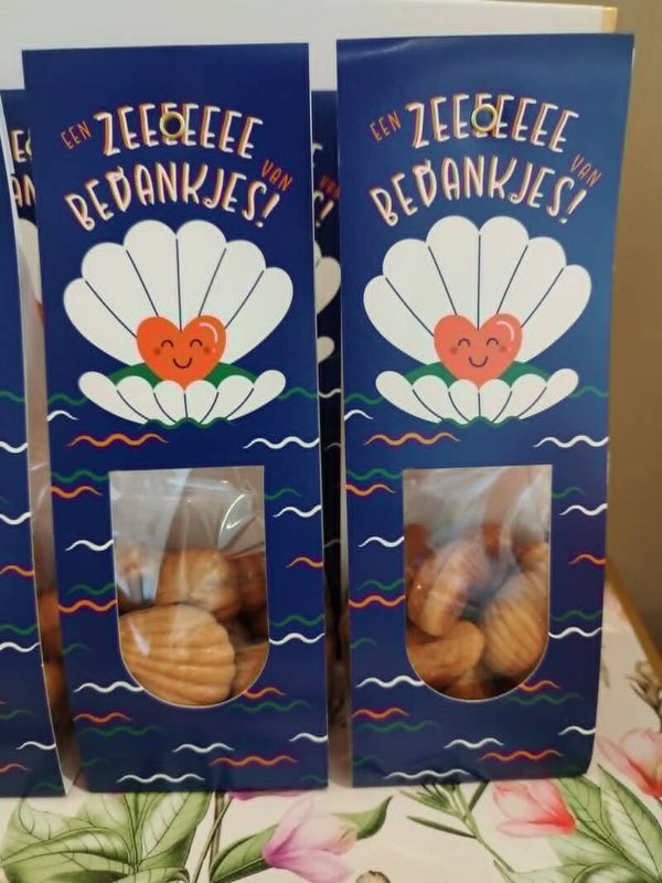 Een zee van bedankjes - zeevruchten