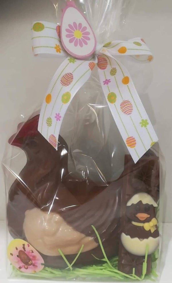 Chocolade kip 15 cm
