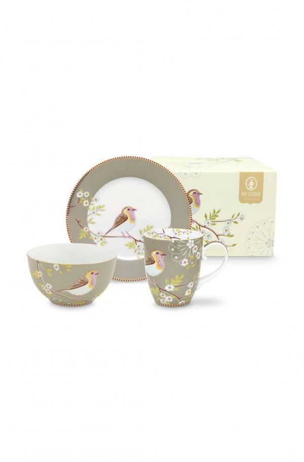 Ontbijtset kaki PIP STUDIO