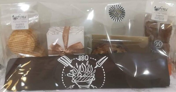 BBQ-schort met lekkernijen
