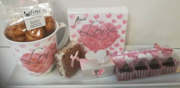 Mooie valentijn schotel