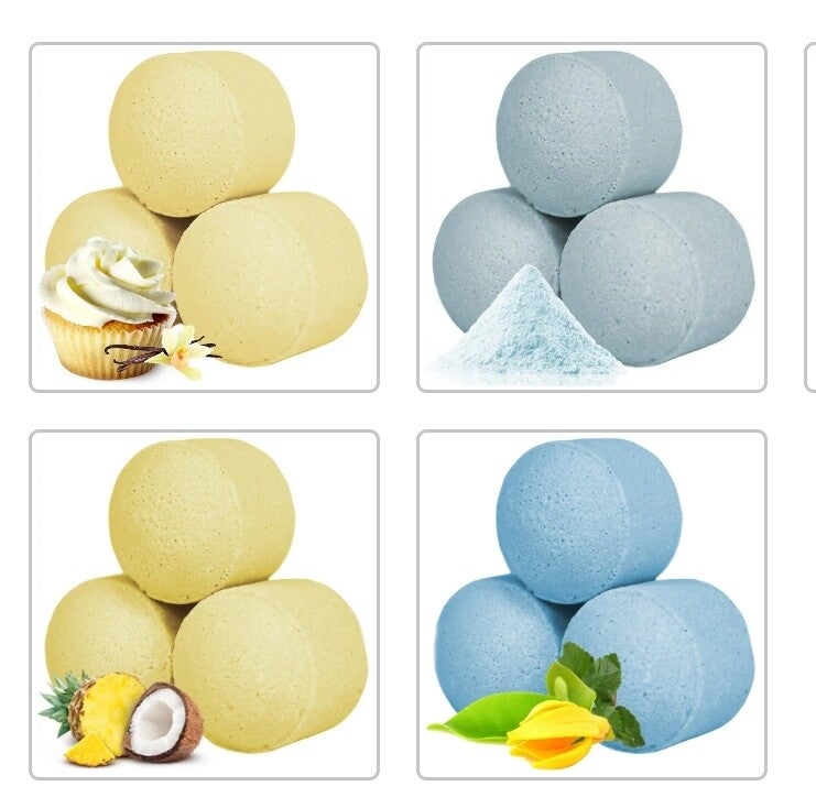 Lot de 20 mini bombes de bain