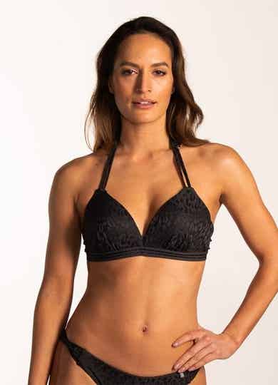 Beachlife Textured Leo Bikinitop