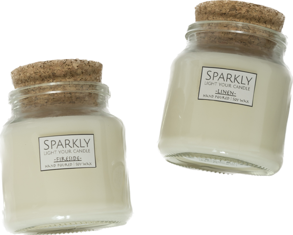 Sparkly Candle Duo