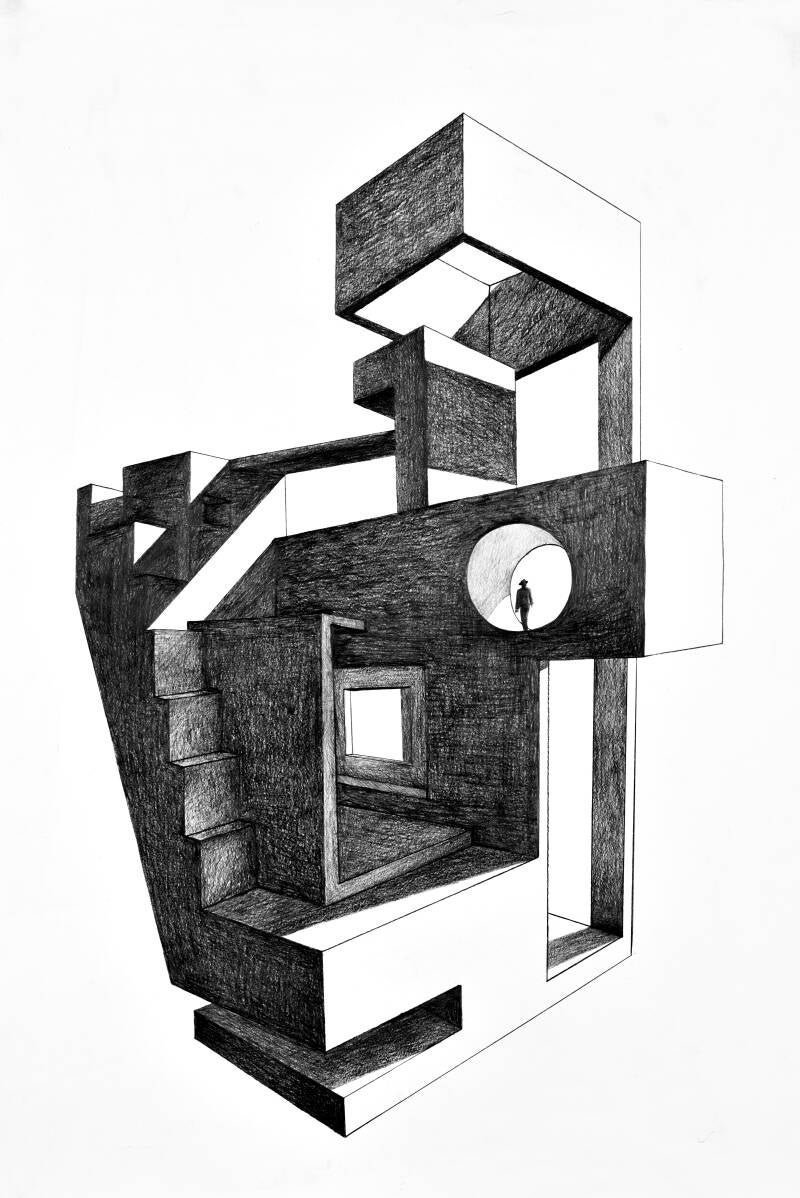 Pencil on Paper, 70 cm x 100 cm