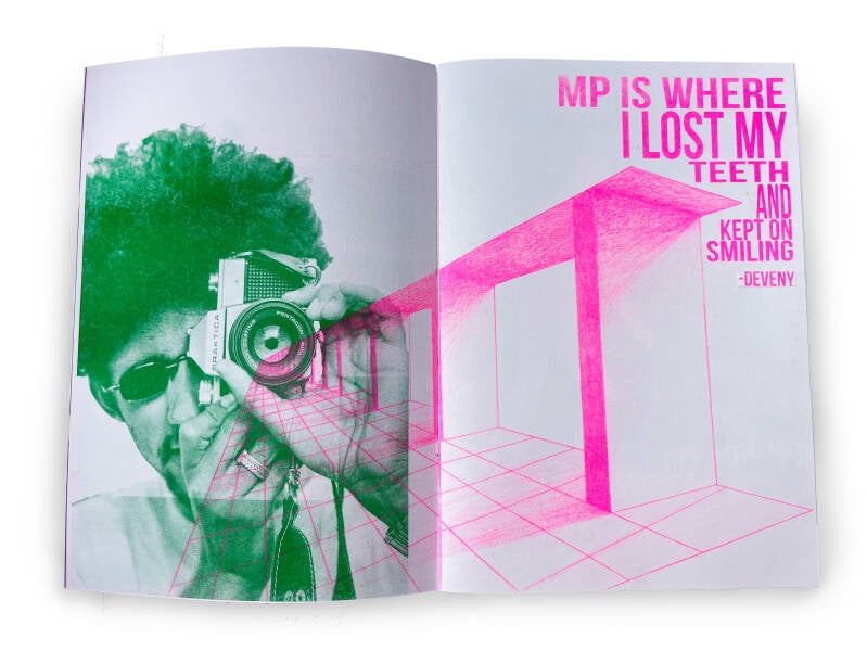 Riso Print Zine, a zine that tells the story about MuseumPark and the  skate comunnity that occupied it. 