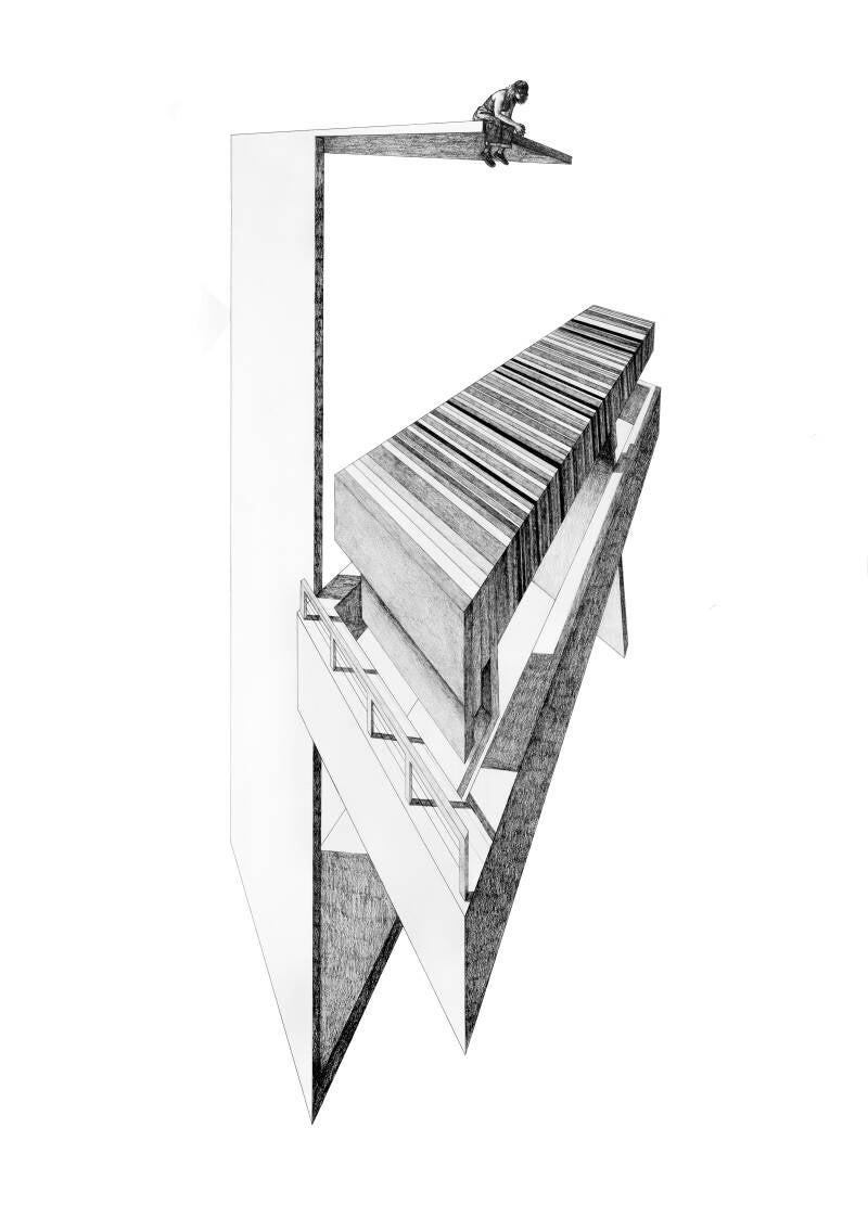 pencil on paper, 100 x 70 cm