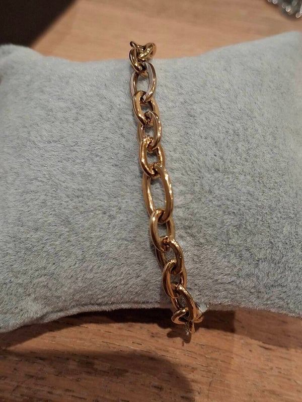 Luxe armband stainless steel gold-plated