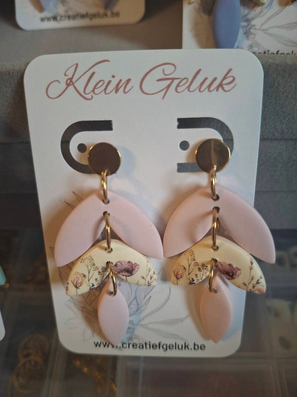 Polymeerklei oorbellen 3 delig