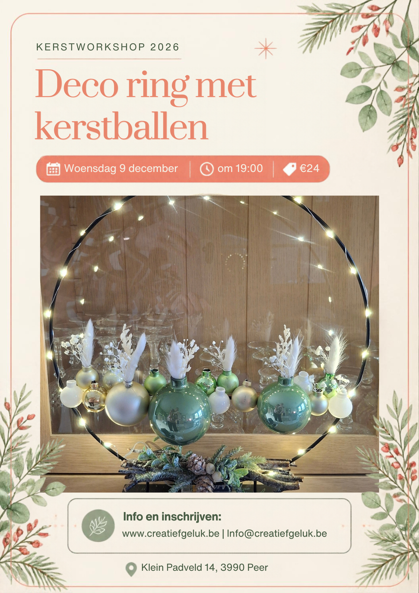 Deco ring kerst