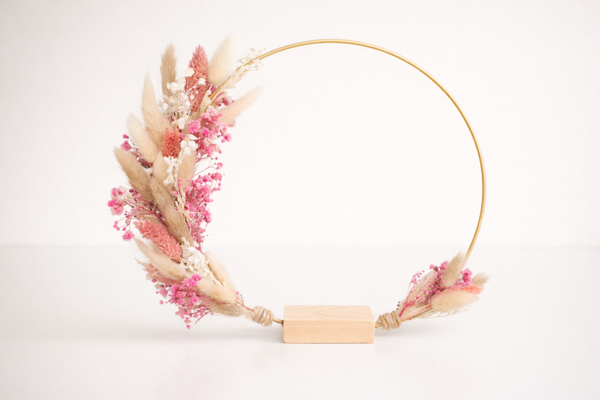 Decoring met droogbloemen