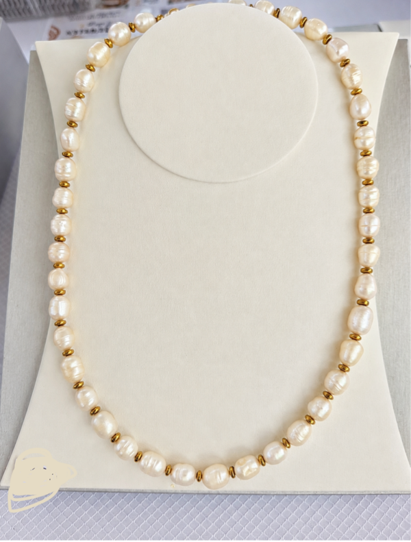 Luxe ketting van zoetwaterparels